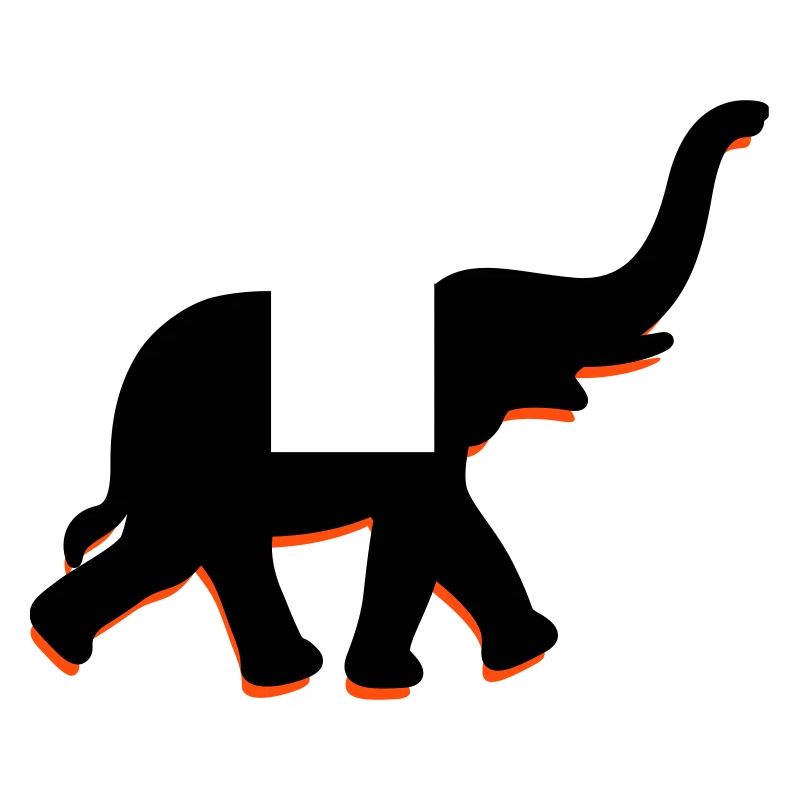 Ein großer Elefant mit einem Rüssel