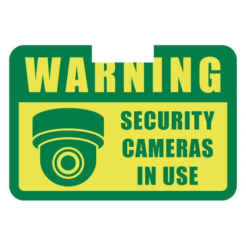Security cameras in use sign symbol icon. CCTV