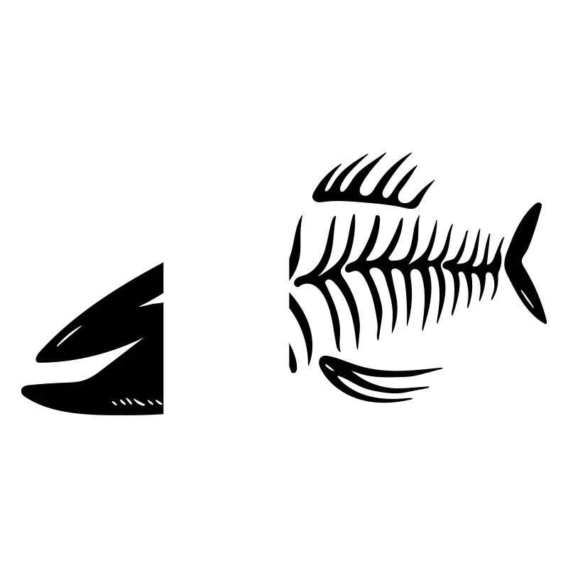 Fischkopf Vector Gräten - In allen Farben