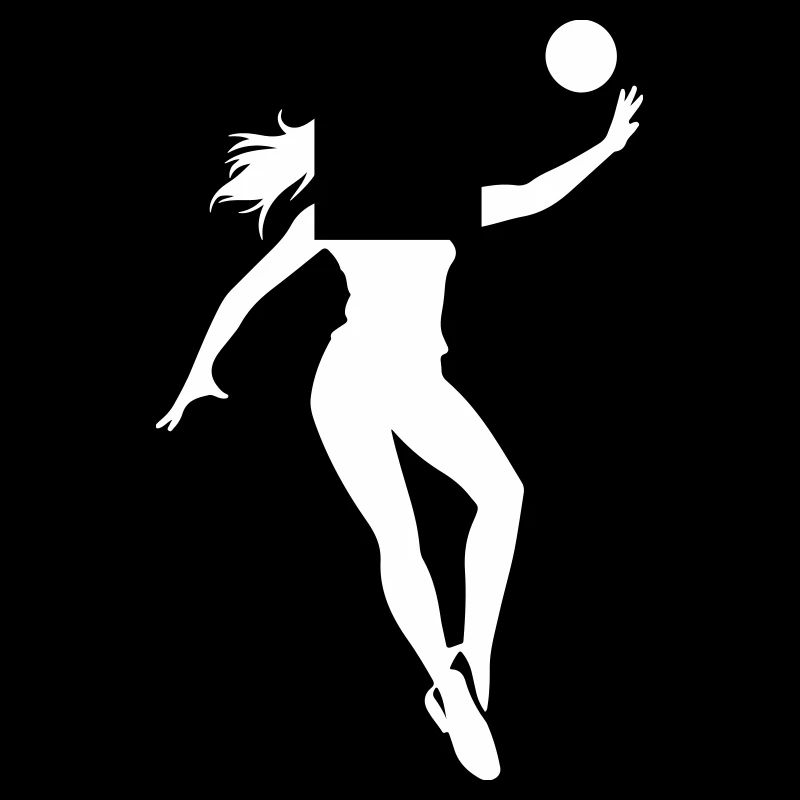 Volleyball Player Silhouette