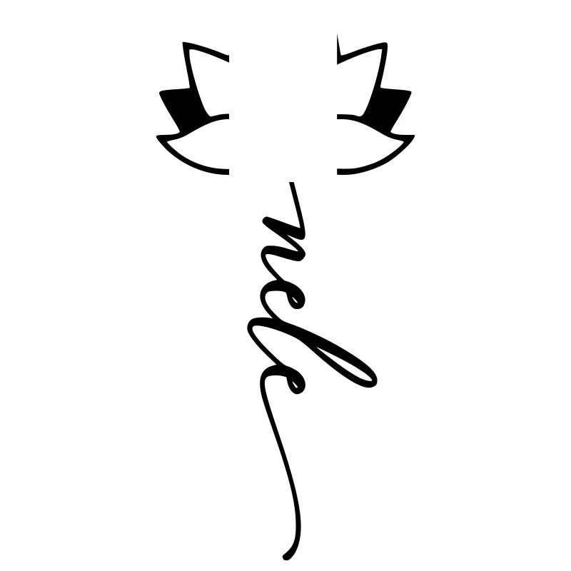 Nele Name Flower Font