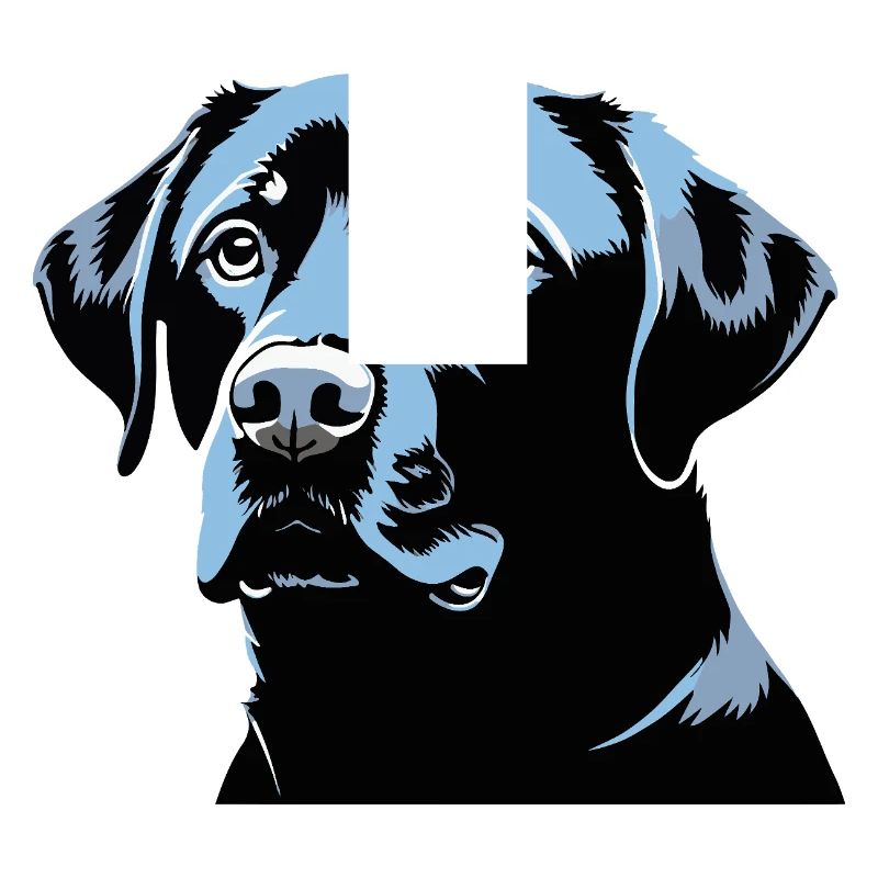Tête de Labrador Retriever - Chien de compagnie Autocollant