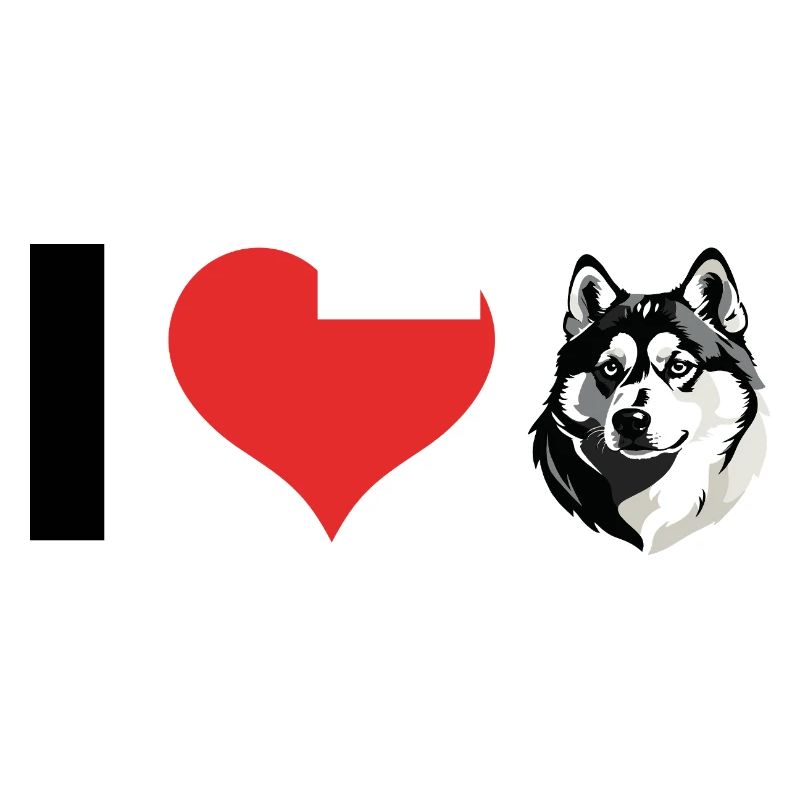 Husky mignon - Conception de chien de compagnie