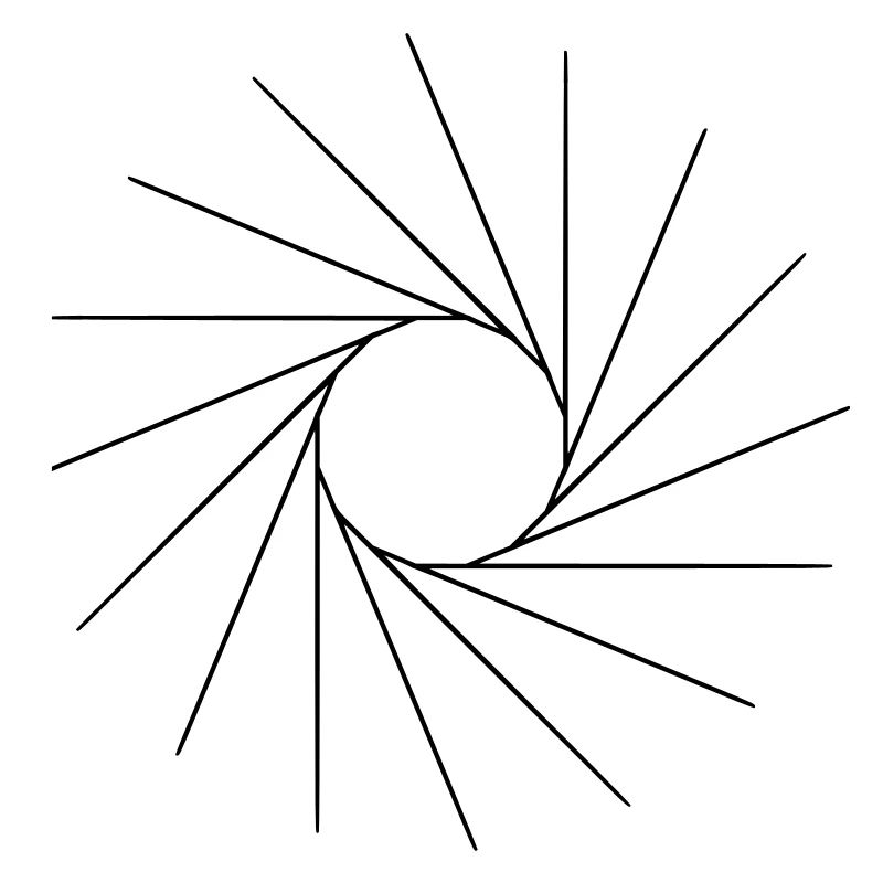 C’est une forme cool, comme un soleil.