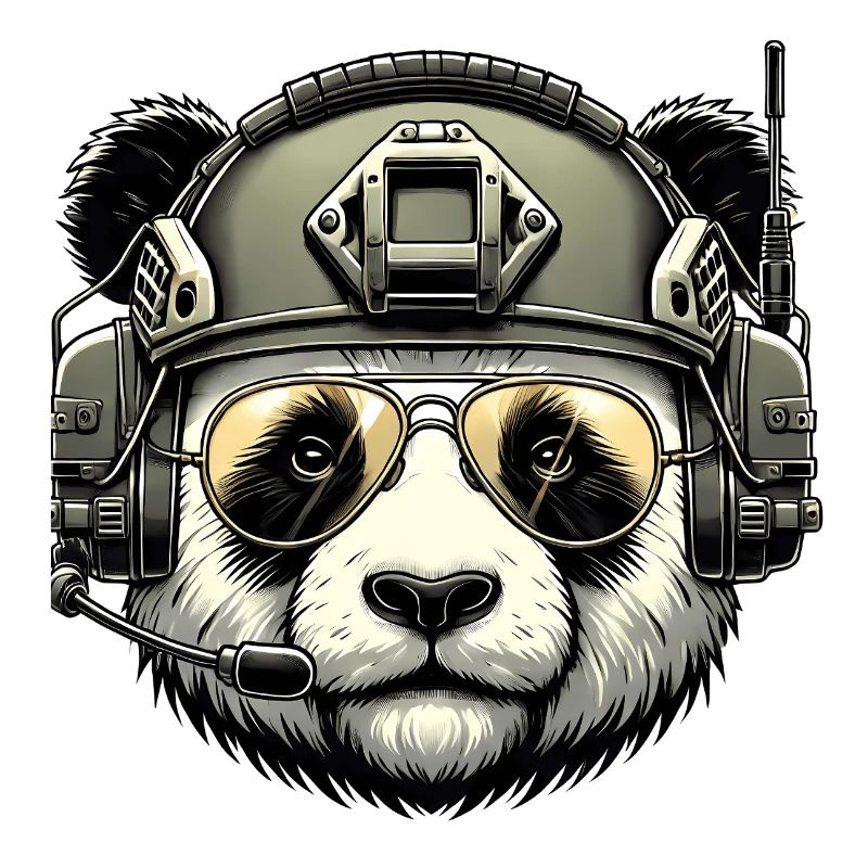 Panda Military Army Design