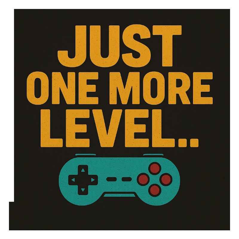 Gaming Motivation Spruch mit Controller