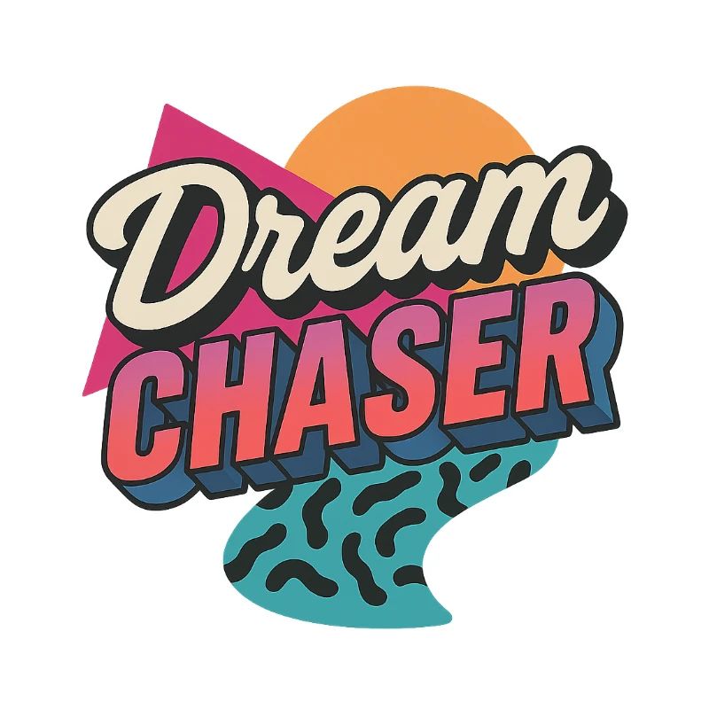 Retro 80s Inspired Dream Chaser Design
