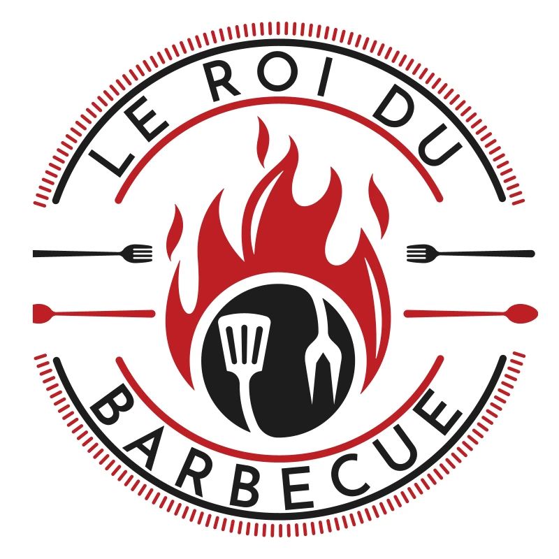 Barbecue Fire Kitchen Logo