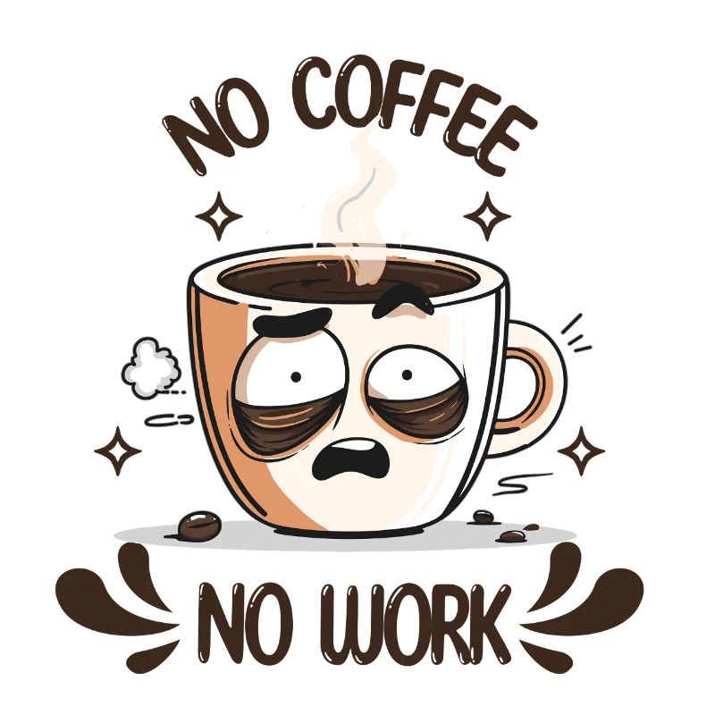 Coffee T-Shirt – No Coffee No Work