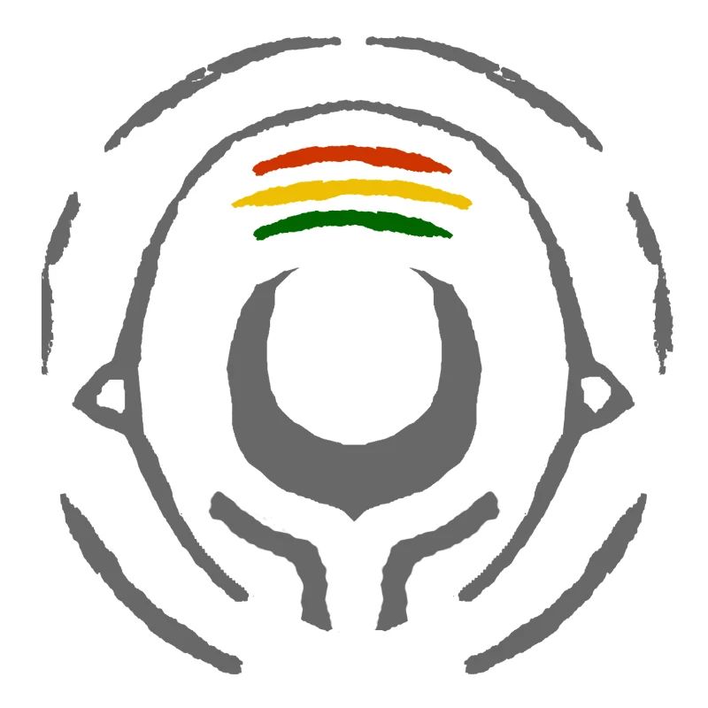 Abstract Reggae Circle Pattern