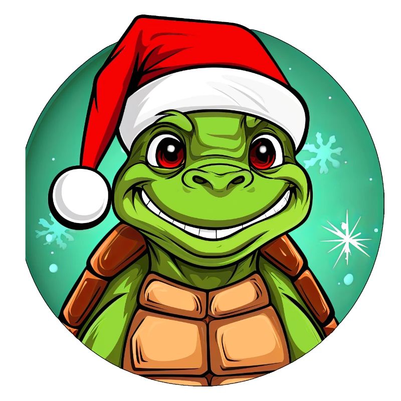 Weihnachtsmann Schildkröte