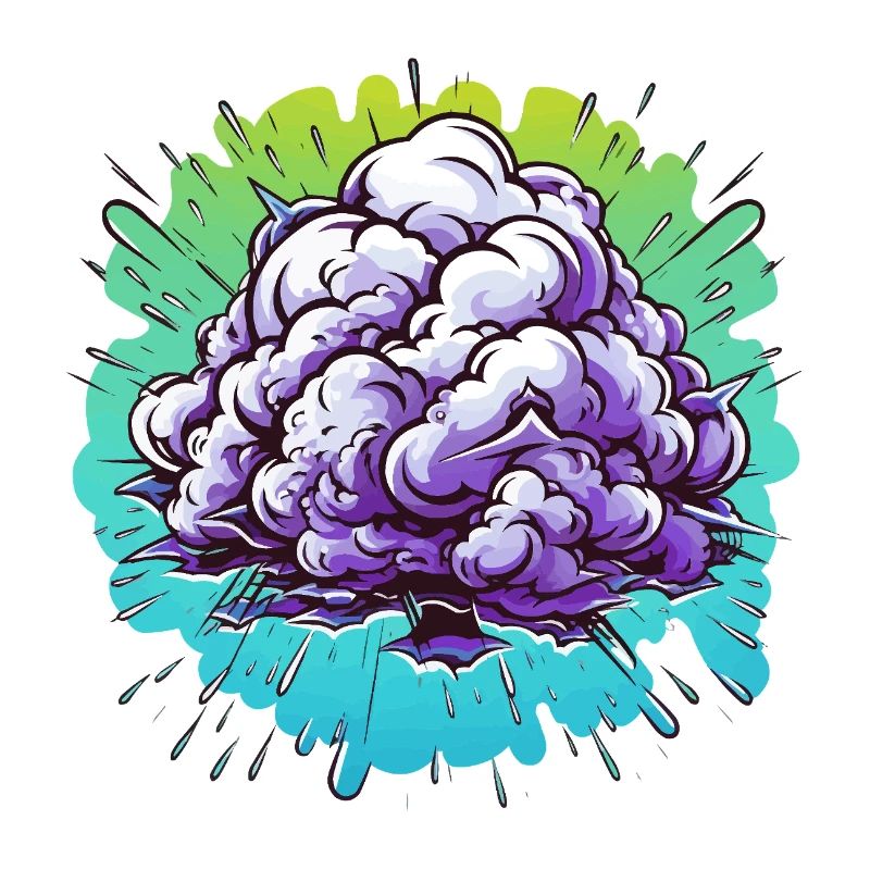 Explosion de la Boule de Brume Violette