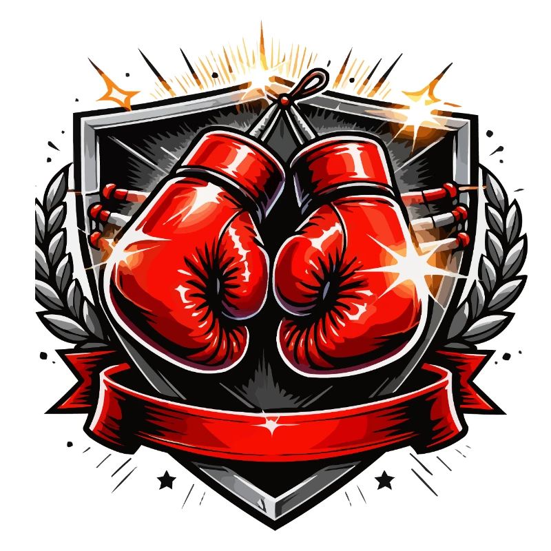 Conception de l’emblème du gant de boxe