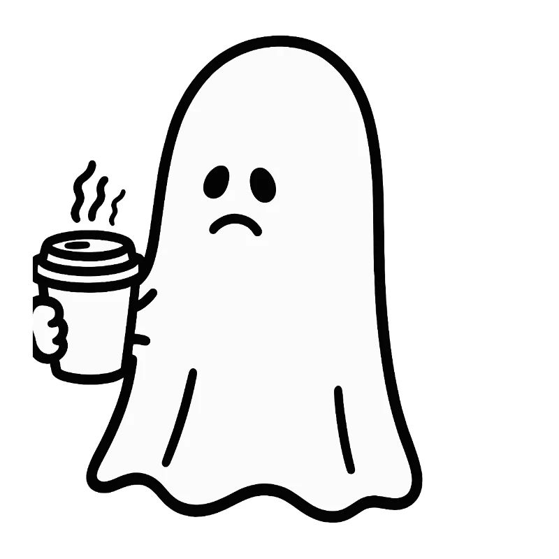 Geist Kaffee Halloween Süßes oder Saures