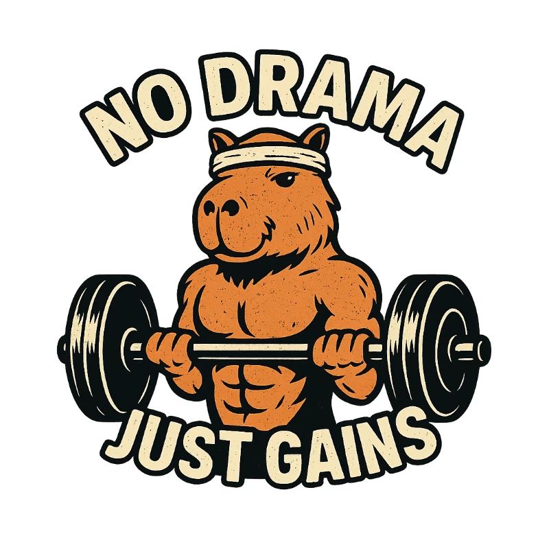 Pas de drame Juste gagner en forme capybara