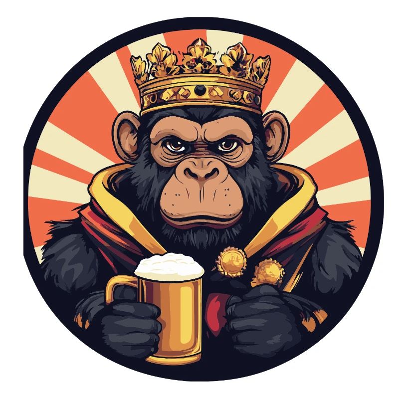 Bière de singe drôle