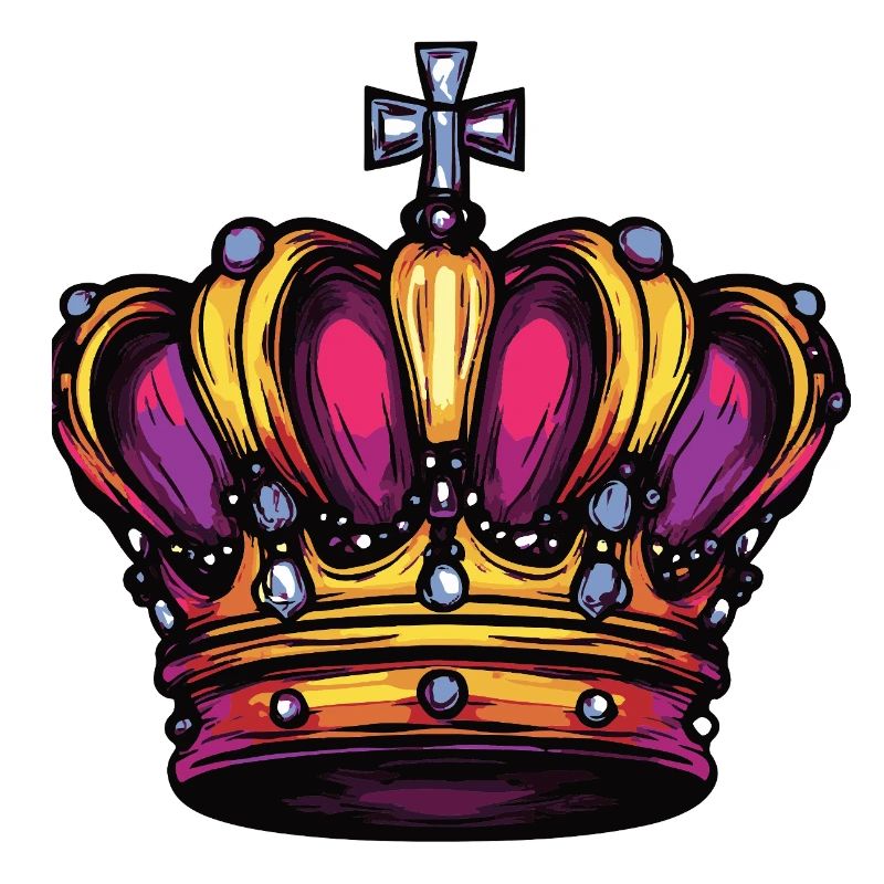 Krone Bunt Symbol