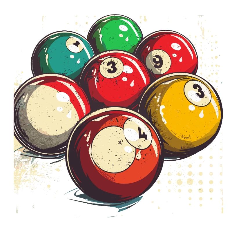 Boules de billard graphiques