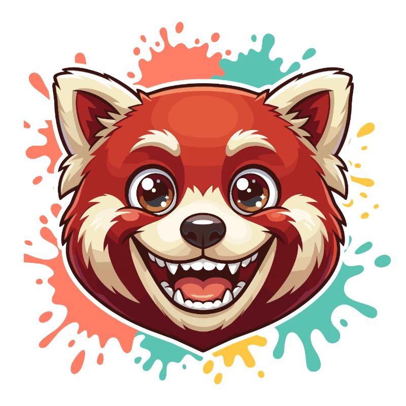 Roter Panda Spritzer