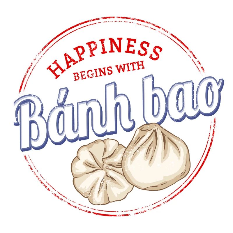 Bánh Bao Dumpling oder Baozi Vintage Teigtasche