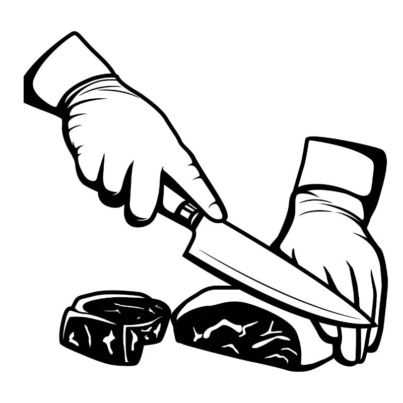 Cutting meat
