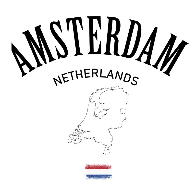 Drapeau des Pays-Bas Emblème minimal
