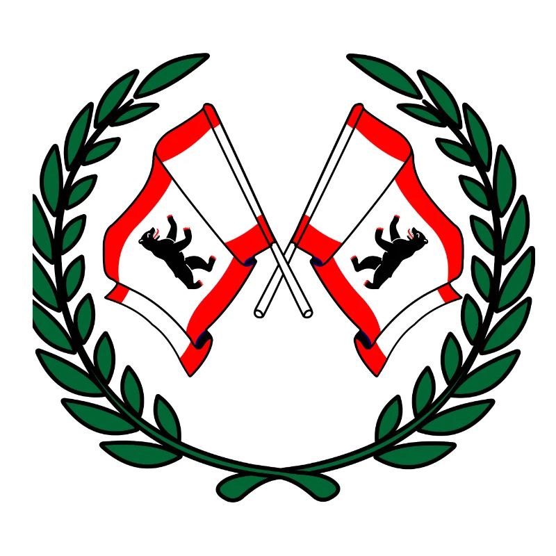 Drapeaux Couronne de laurier de Berlin