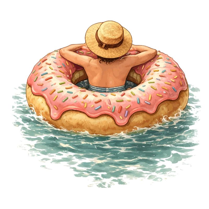 Sommerpause im Donut – Süßes Urlaubsdesign 