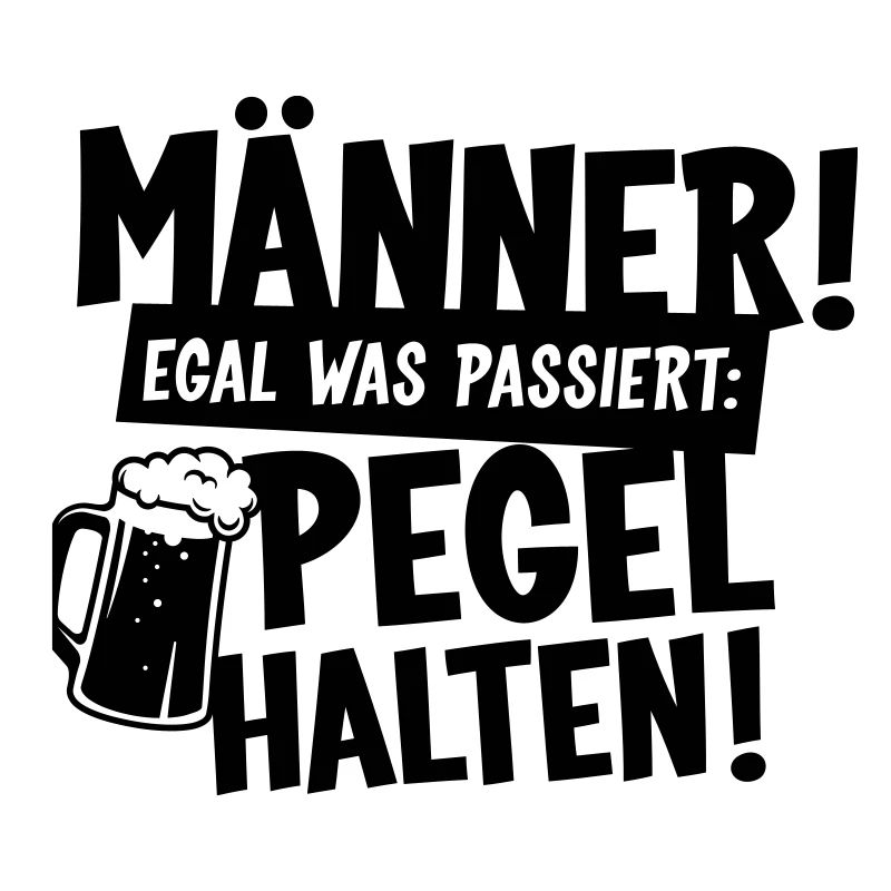 Männer Pegel halten Bier
