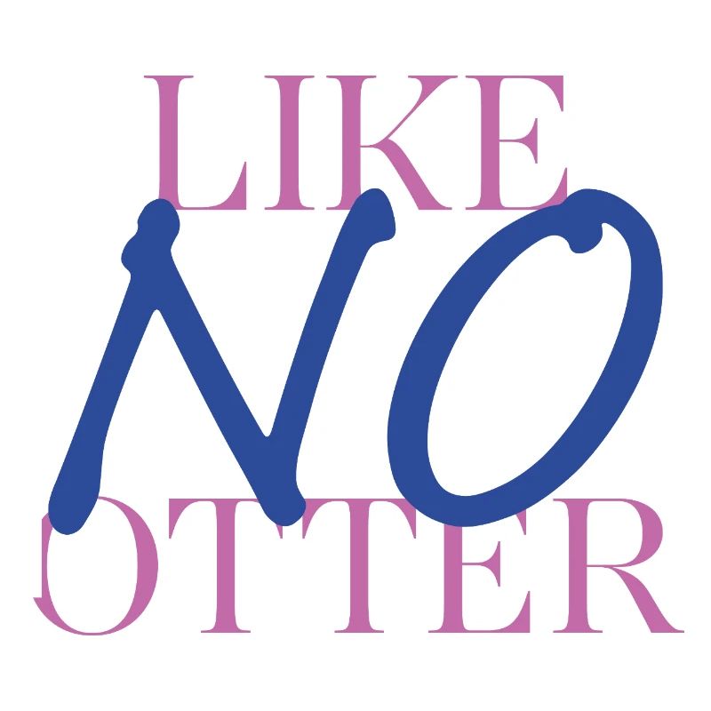 Loutre avec une différence – jeu de mots avec style