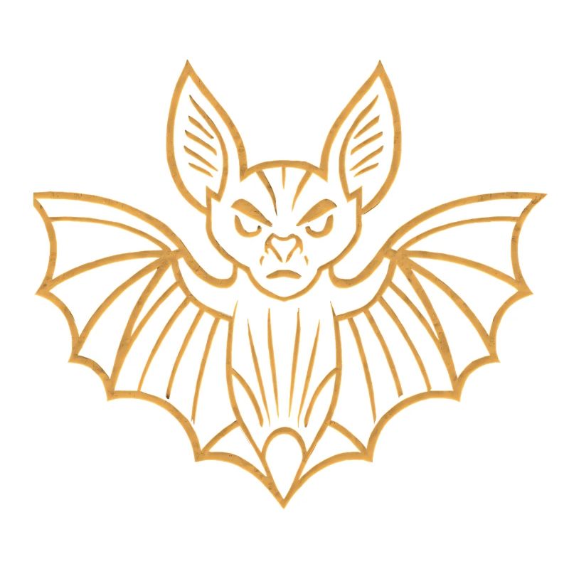 Conception de lignes de chauve-souris dorées
