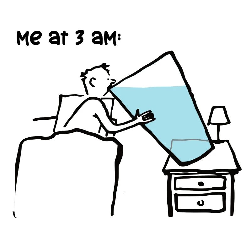 Moi à trois heures du soir!