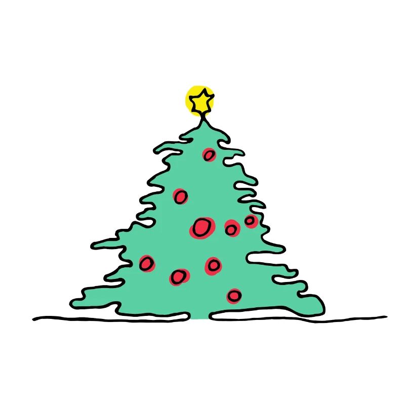 Christmas tree green