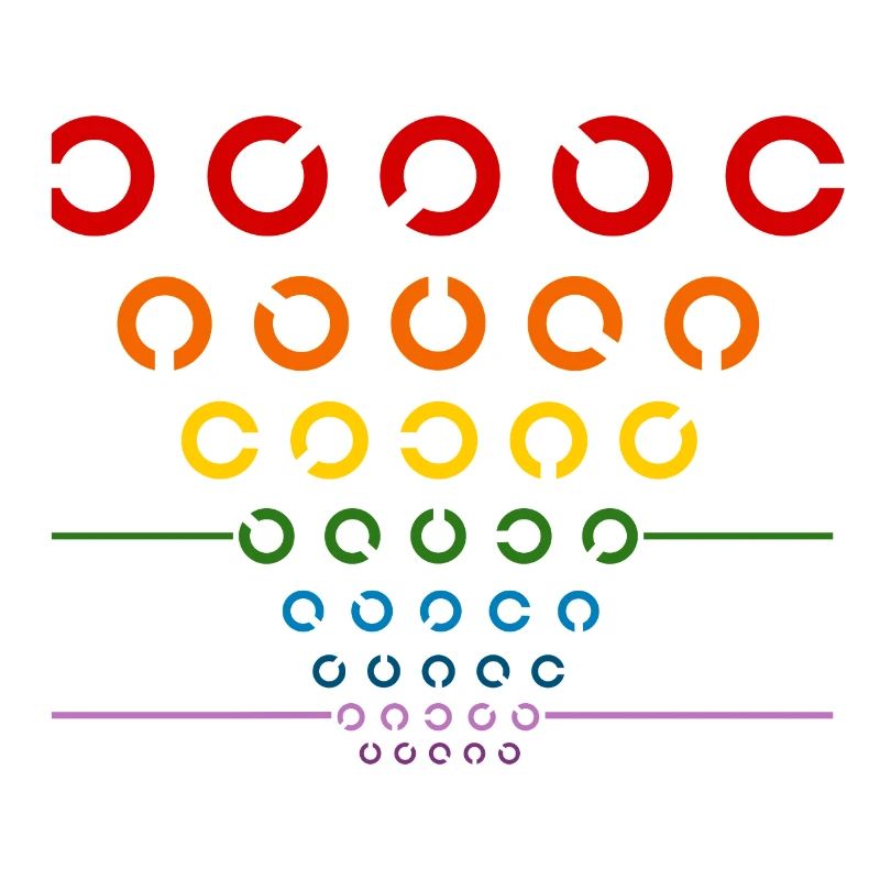 Regenbogen Sehtest