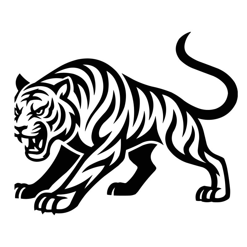 Dark Tiger Silhouette