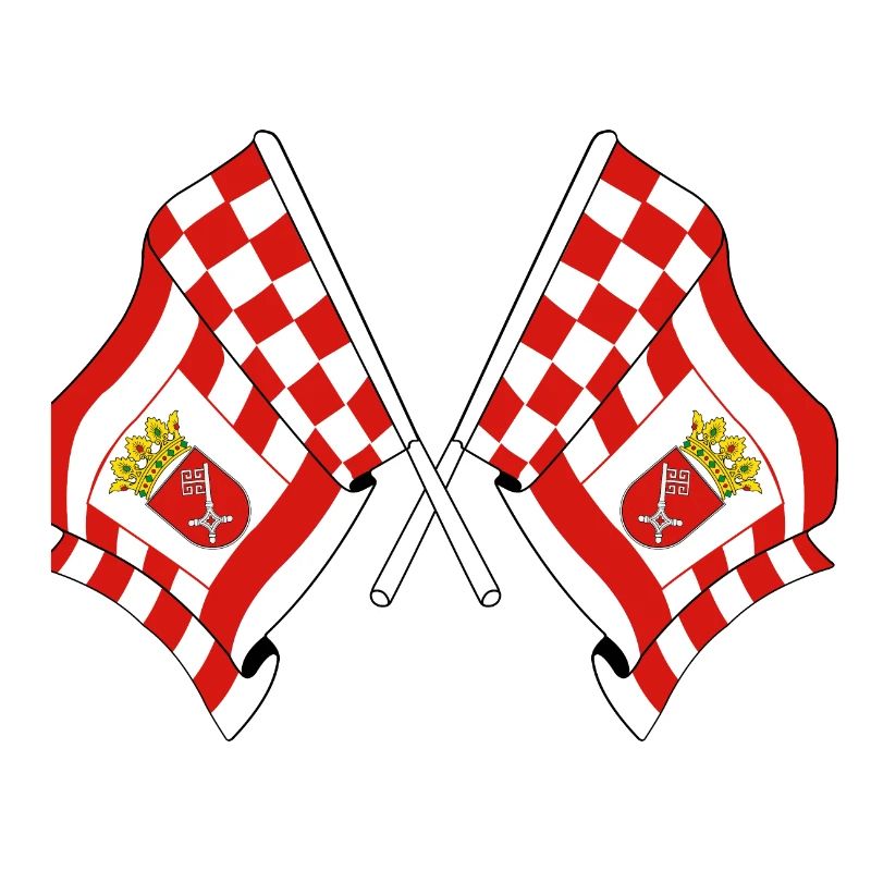 Deux drapeaux Brême