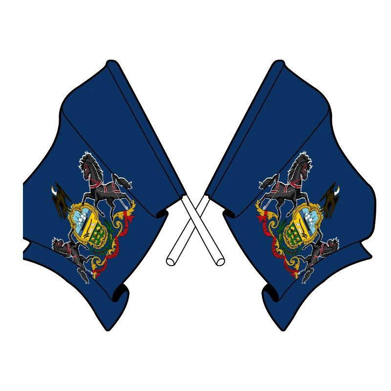 Deux drapeaux ont traversé la Pennsylvanie