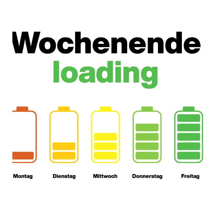 Weekend loading – battery full on Friday, work