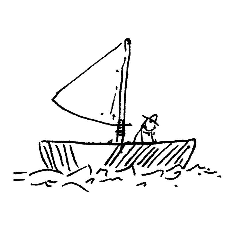 Pêcheurs dans le bateau