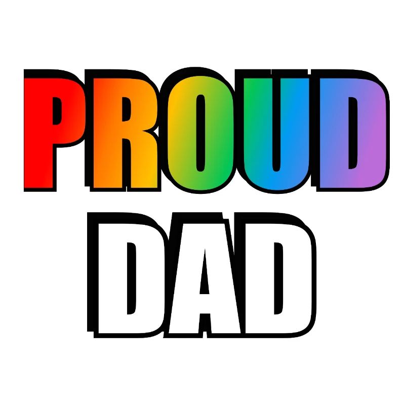 Rainbow Pride Dad Design