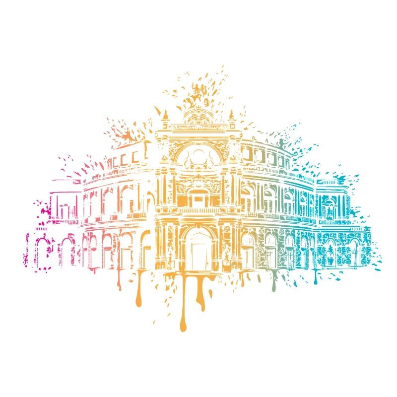 Bunte Semperoper Dresden Kunst