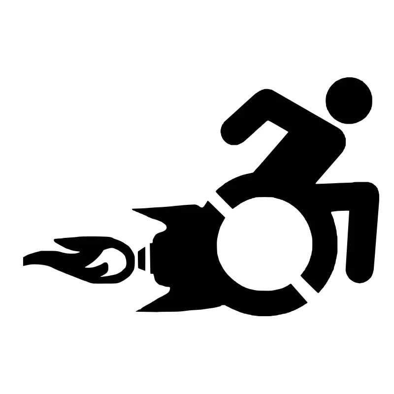 Rollstuhlfahrer mit Raketenantrieb #