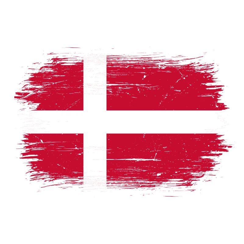 Conception du drapeau pinceau Grunge Dannebrog