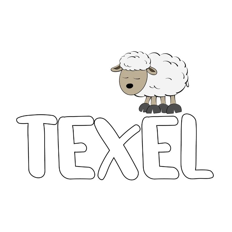 Sheep Texel (colourful version)