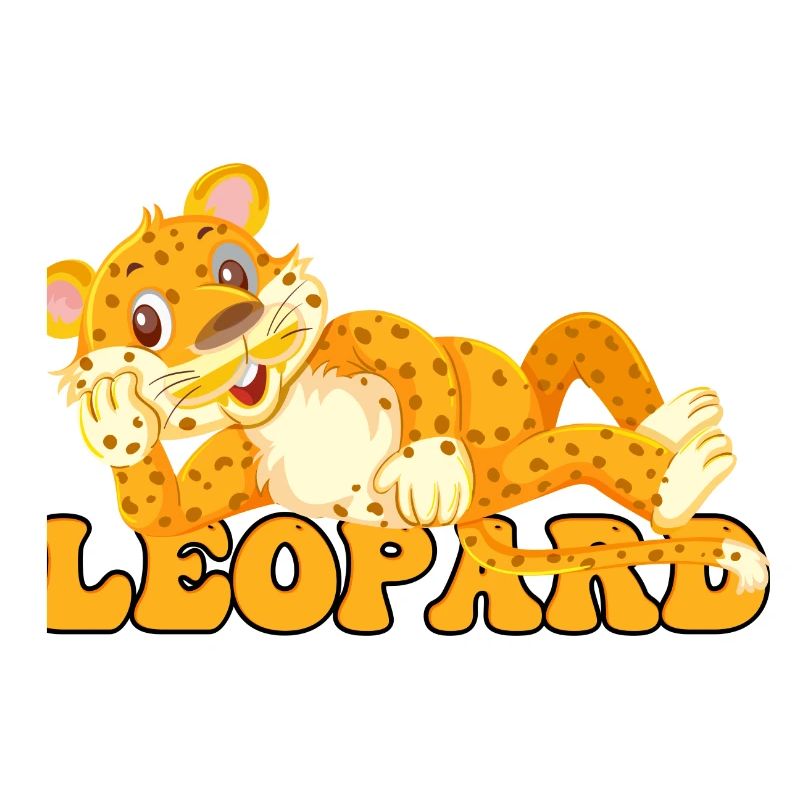 Léopard Bébé Dessin animé Pop Art