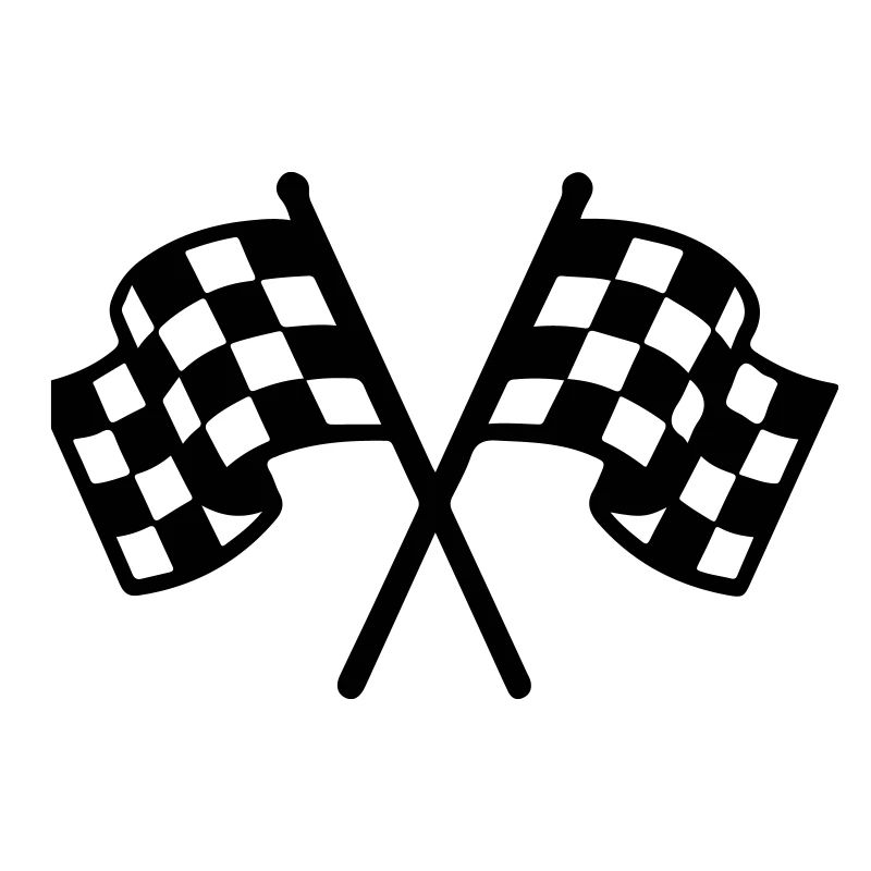 Icône du drapeau de course
