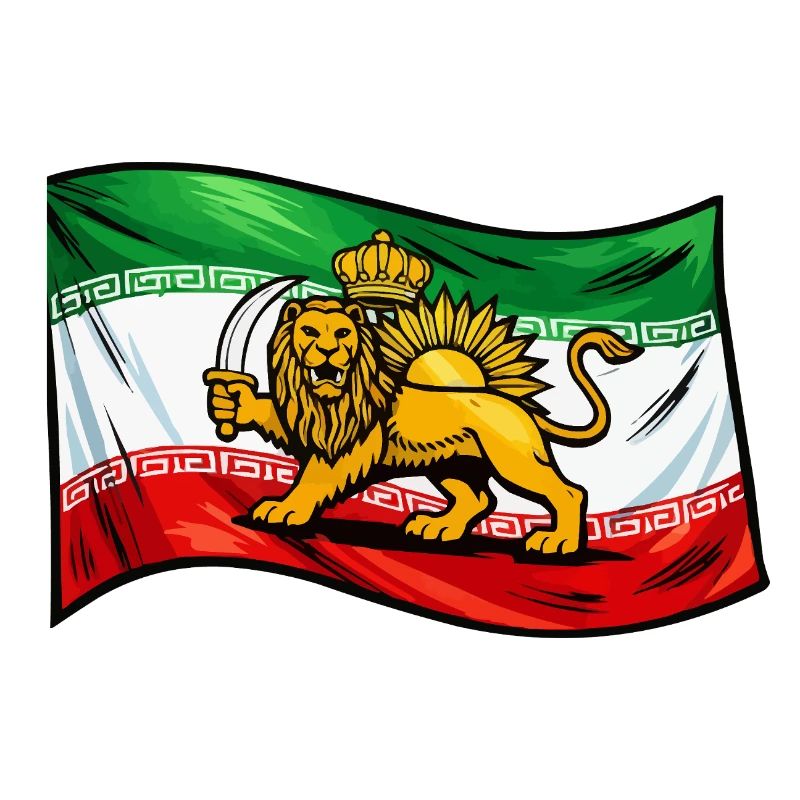 Drapeau de la Perse et de l’Iran