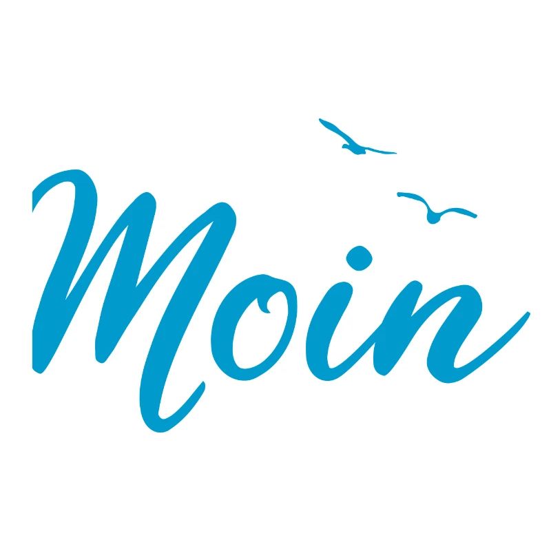 Moin - Spruch Design Geschenk