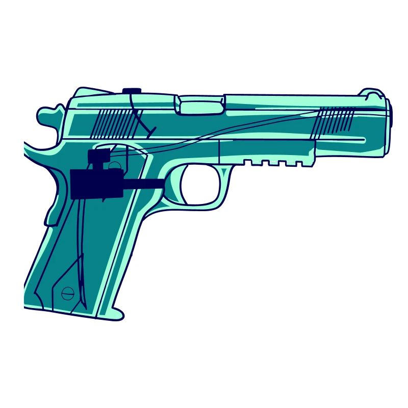 Pistolet à eau vectoriel (changement de couleur possible)