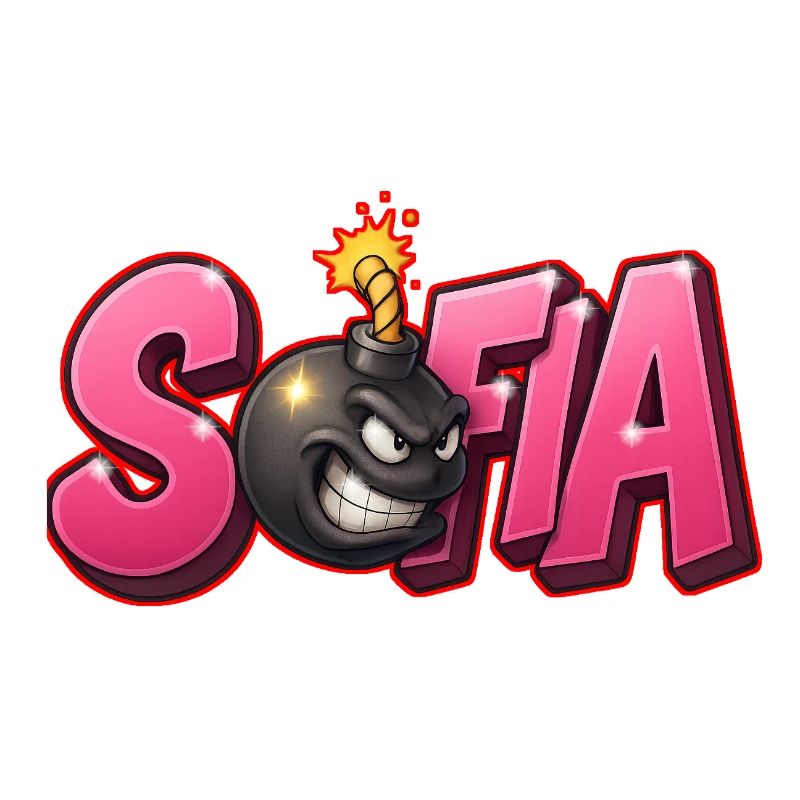 Sofia Graffiti Name Bomb Graffité 3D